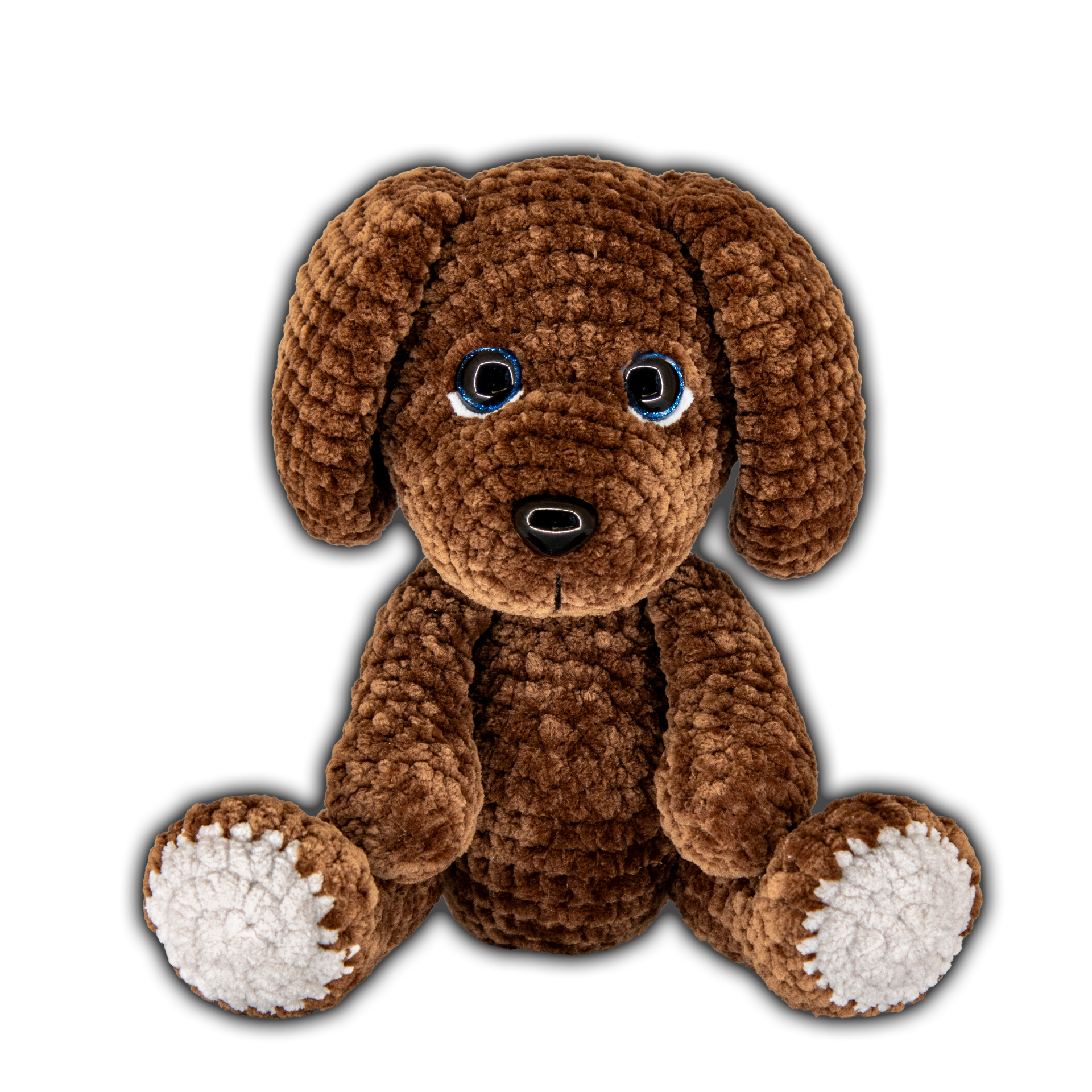 háčkovaný pejsek handmade, amigurumi pejsek, ručně háčkovaný plyšák
