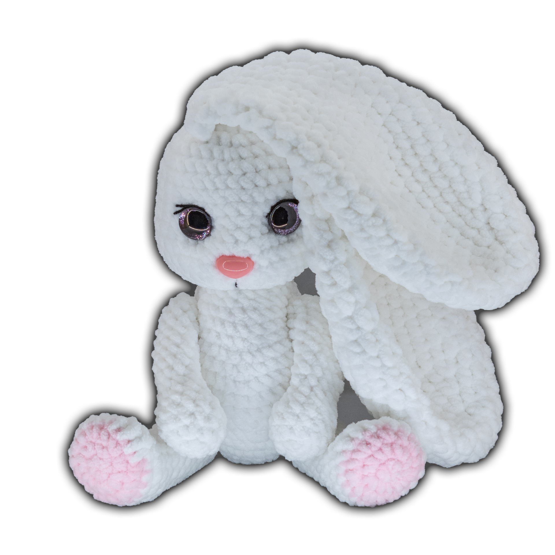háčkovaný králíček handmade, amigurumi králíček, ručně háčkovaný plyšák
