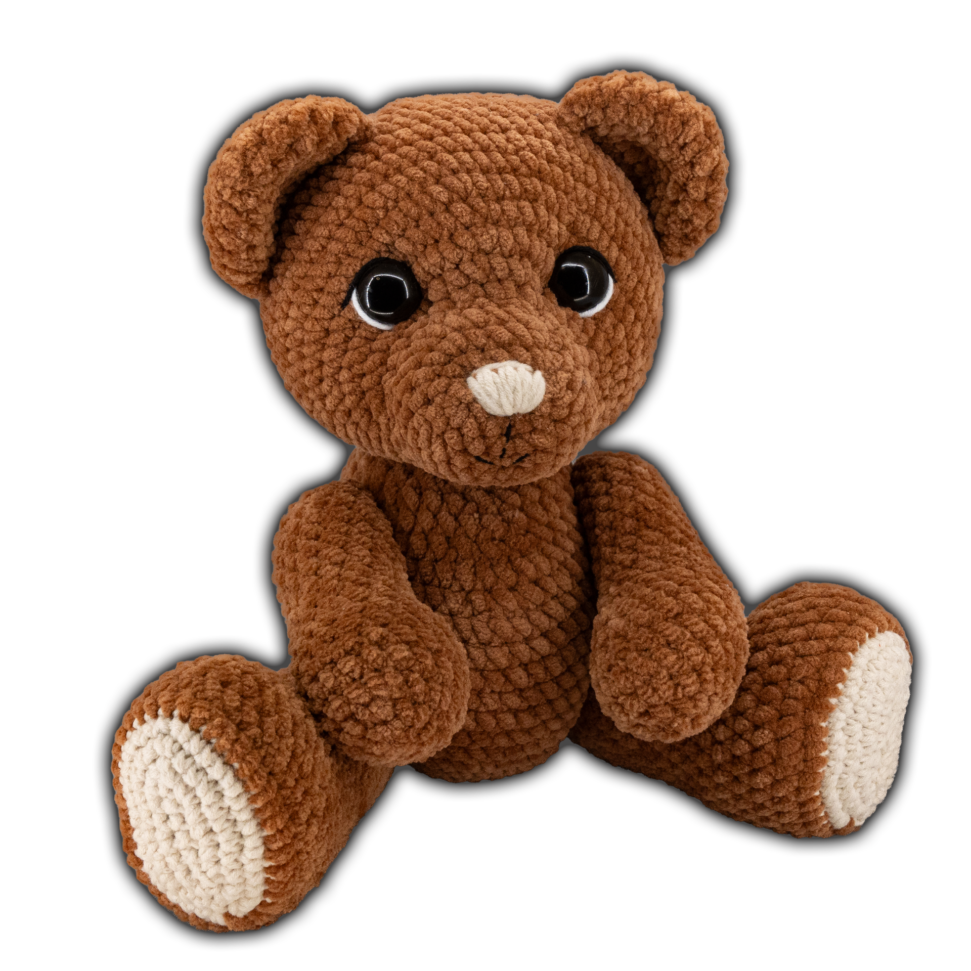 háčkovaný medvídek handmade, amigurumi medvídek, ručně háčkovaný plyšák