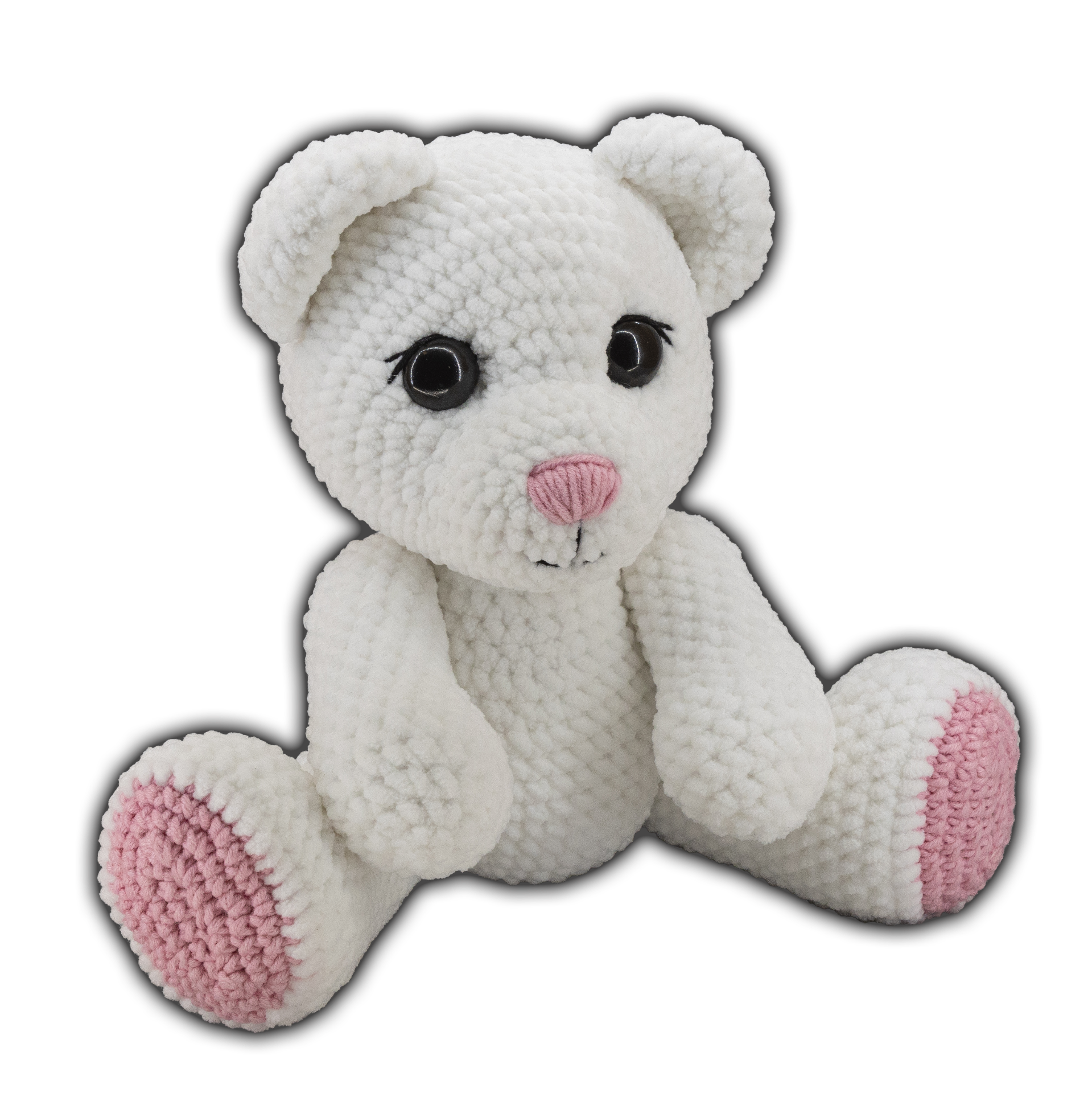 háčkovaný medvídek handmade, amigurumi medvídek, ručně háčkovaný plyšák