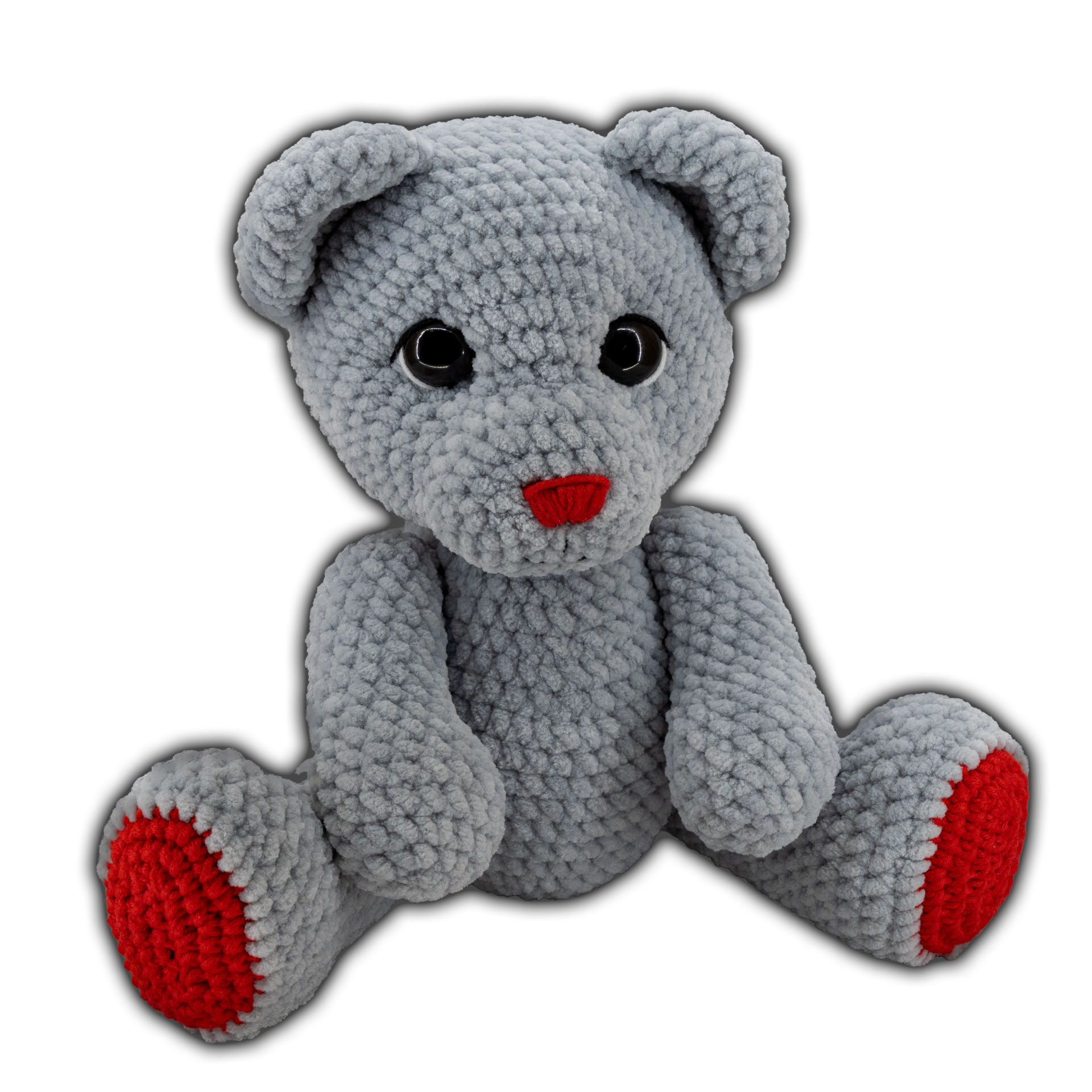háčkovaný medvídek handmade, amigurumi medvídek, ručně háčkovaný plyšák