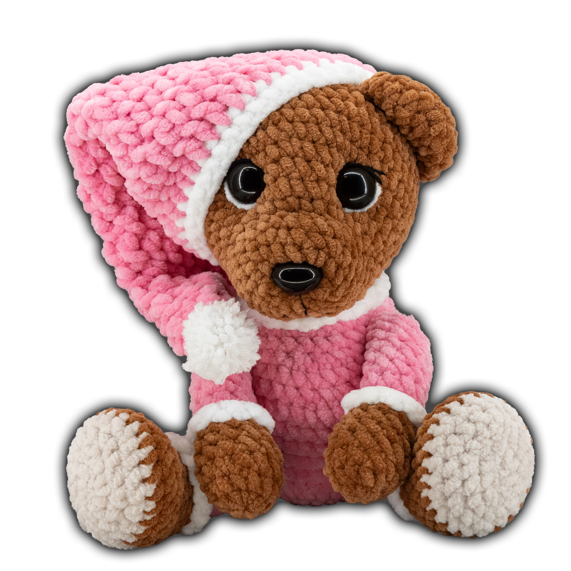 háčkovaný medvídek handmade, amigurumi medvídek, ručně háčkovaný plyšák
