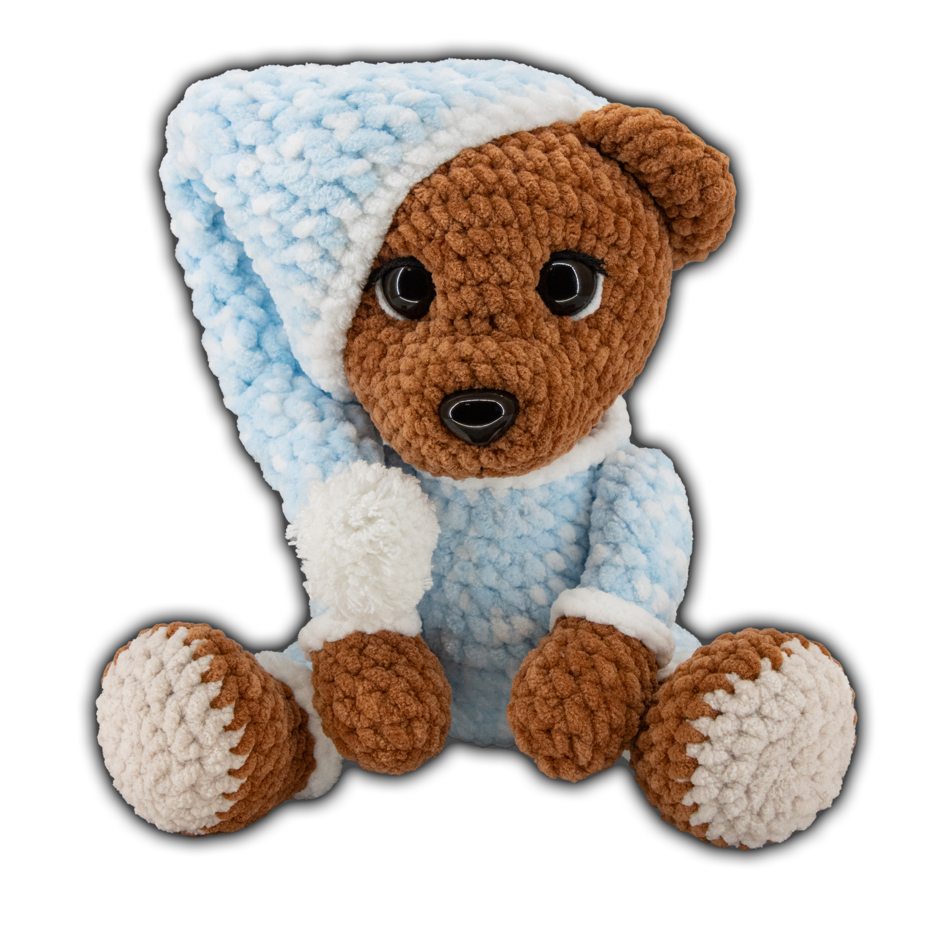 háčkovaný medvídek handmade, amigurumi medvídek, ručně háčkovaný plyšák