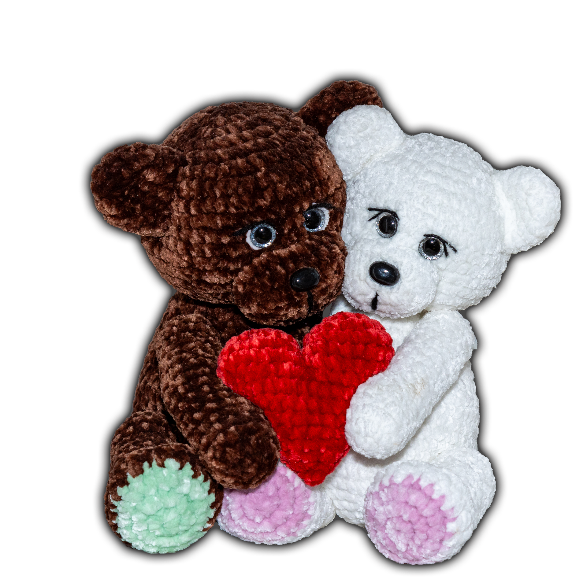 háčkovaný medvídek handmade, amigurumi medvídek, ručně háčkovaný plyšák
