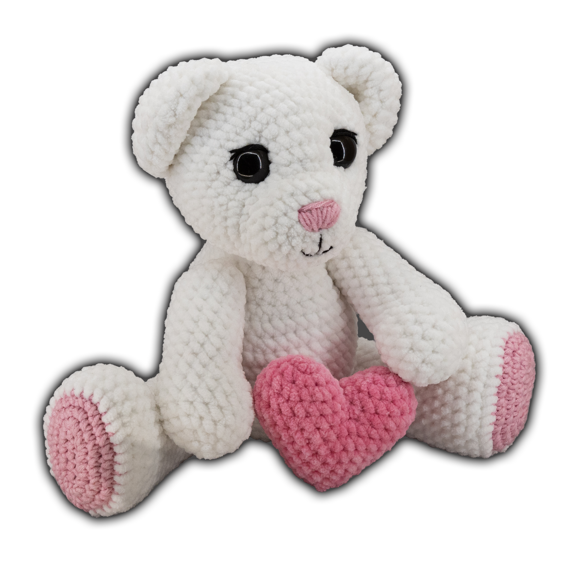 háčkovaný medvídek handmade, amigurumi medvídek, ručně háčkovaný plyšák
