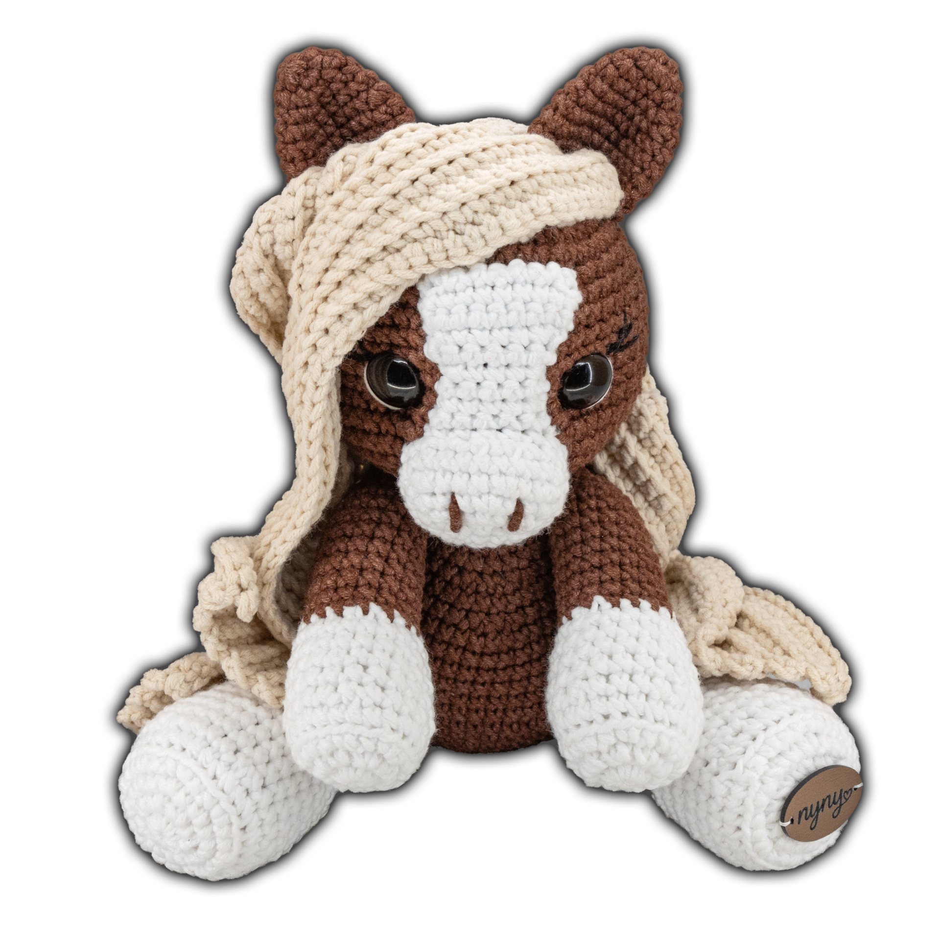 háčkovaný koníček handmade, amigurumi koník, ručně háčkovaný plyšák