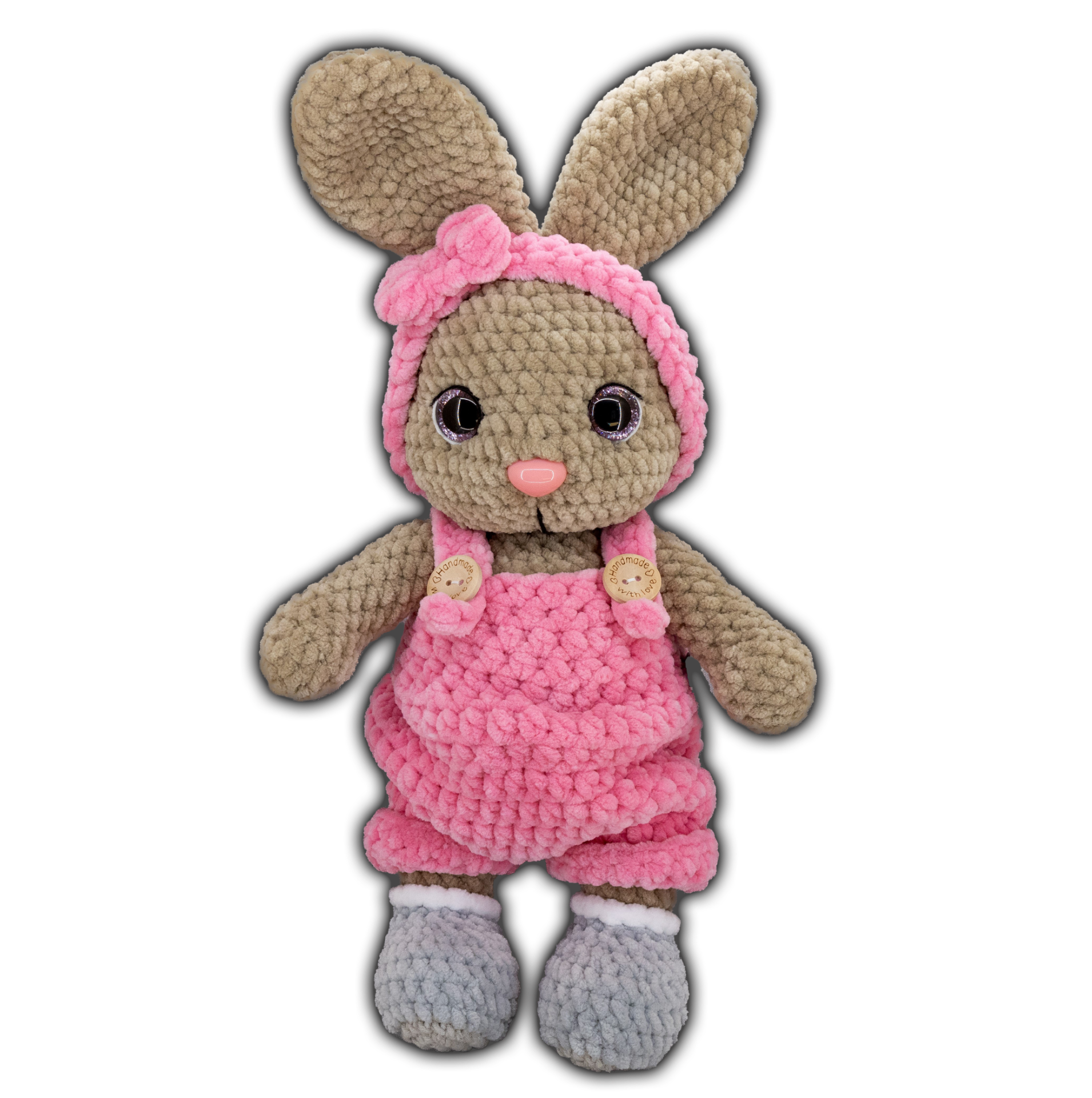 háčkovaný zajíček handmade, amigurumi zajíček, ručně háčkovaný plyšák