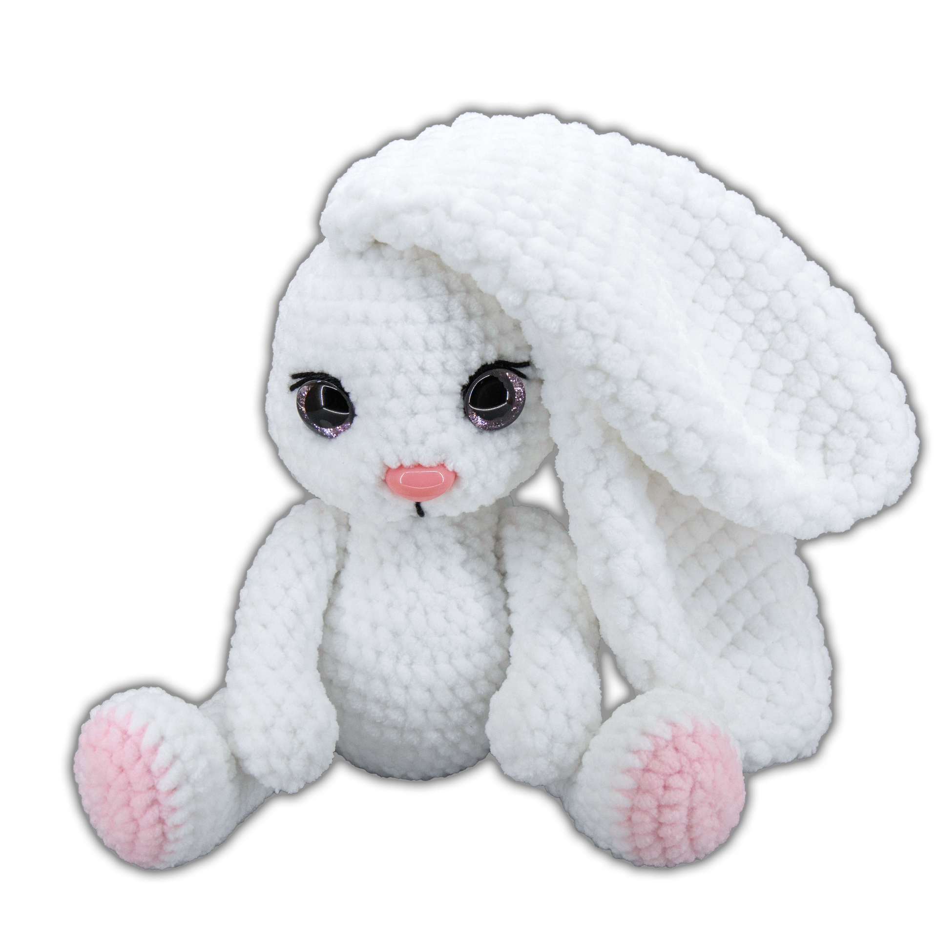 háčkovaný králíček handmade, amigurumi králíček, ručně háčkovaný plyšák