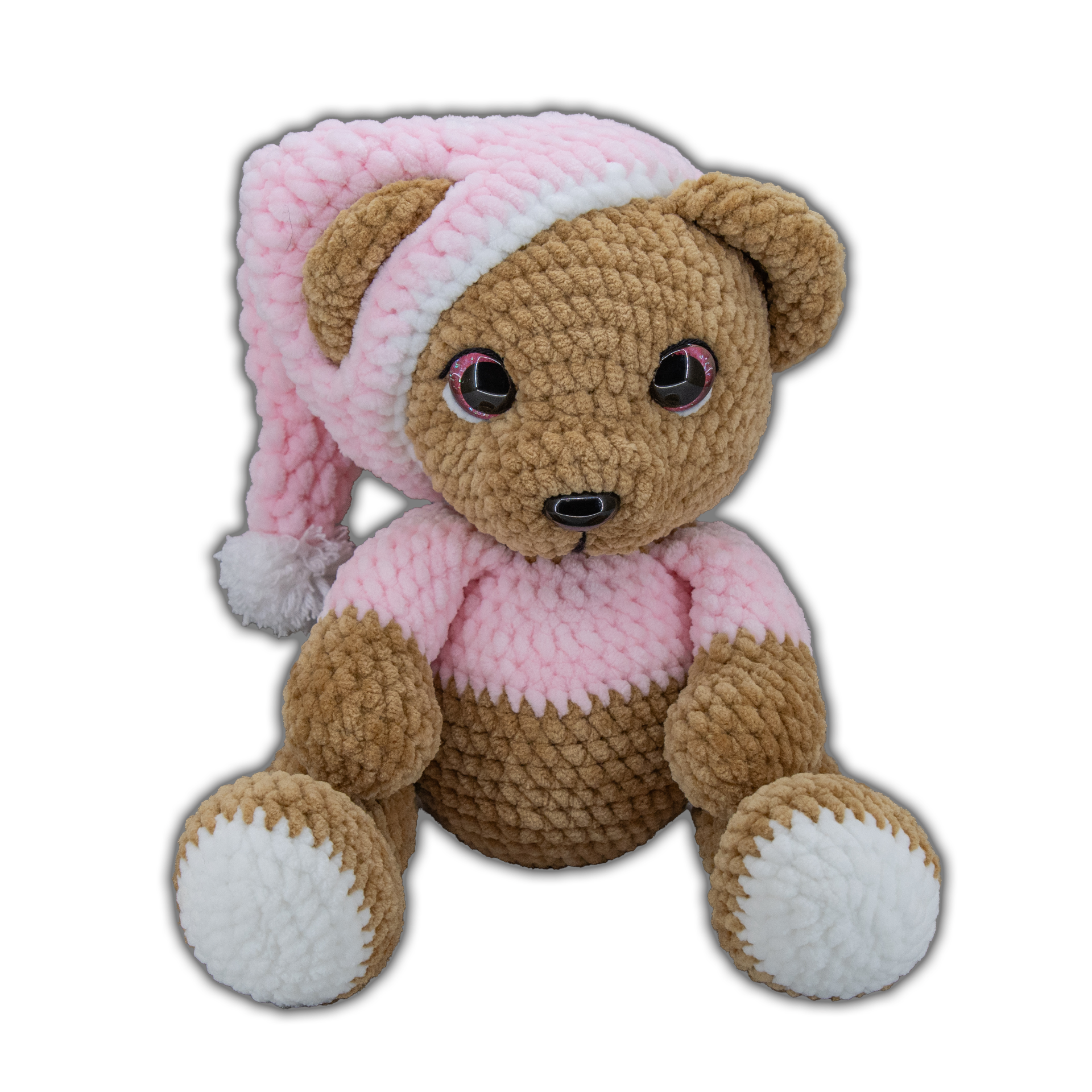 háčkovaný medvídek handmade, amigurumi medvídek, ručně háčkovaný plyšák