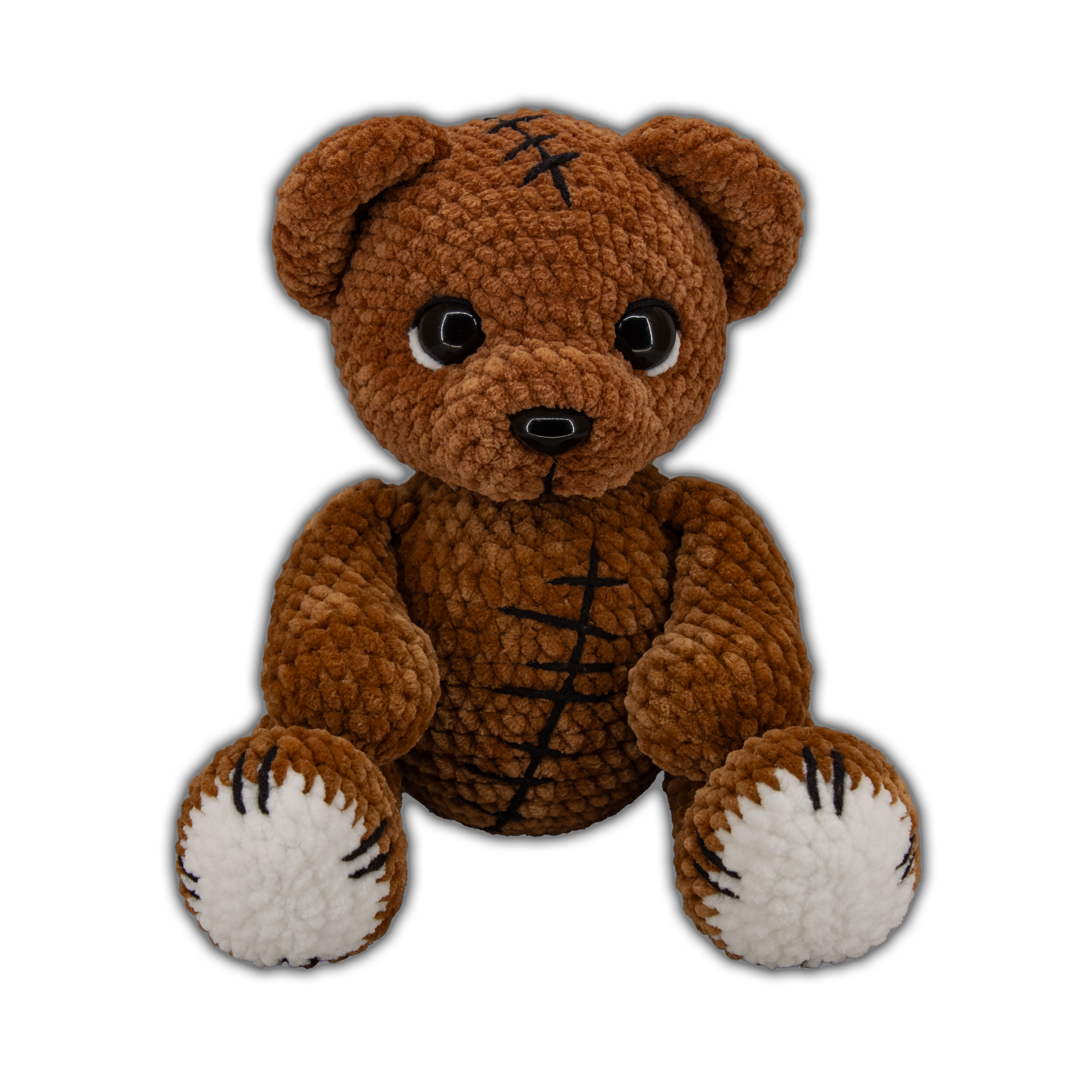 háčkovaný medvídek handmade, amigurumi medvídek, ručně háčkovaný plyšák